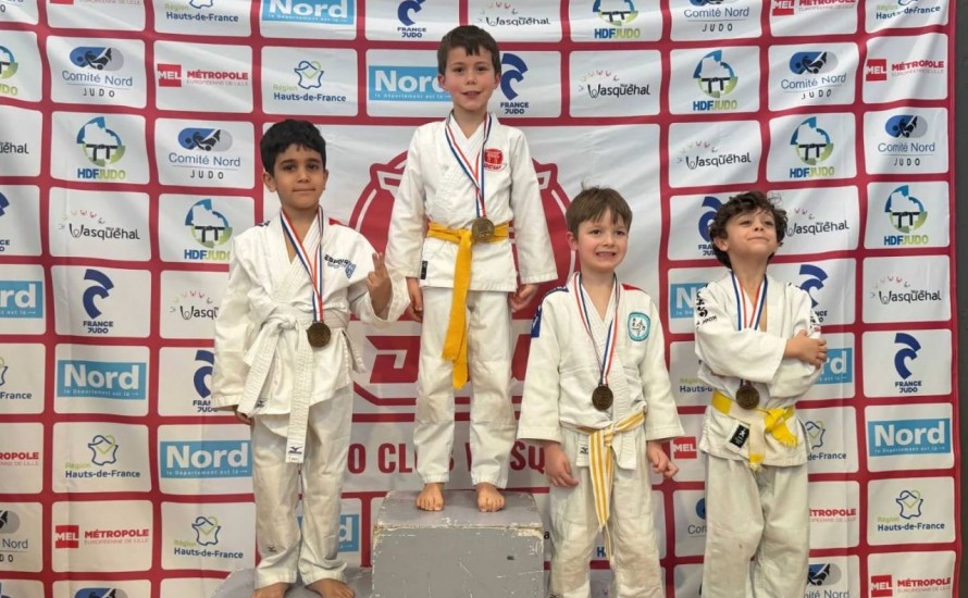 Tournoi de Wasquehal – Nos jeunes judokas à l’honneur !